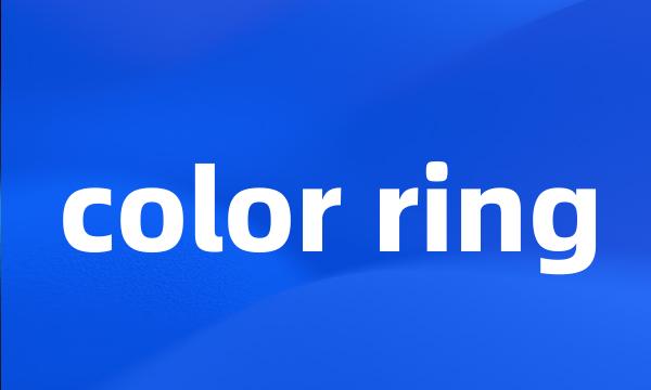 color ring