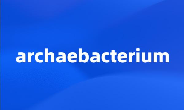 archaebacterium