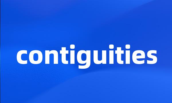 contiguities