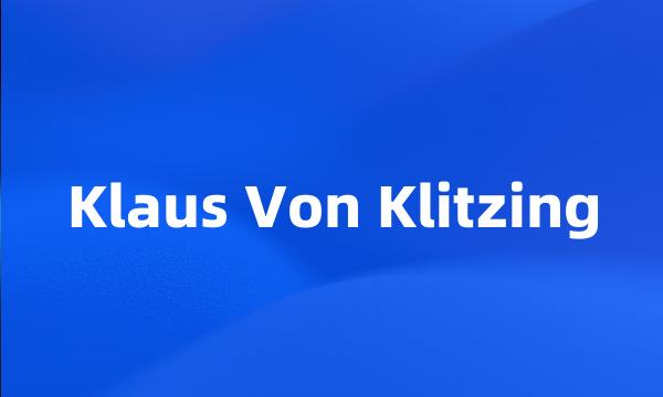 Klaus Von Klitzing