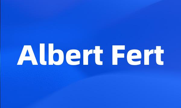 Albert Fert