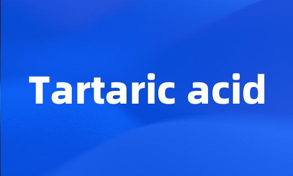 Tartaric acid