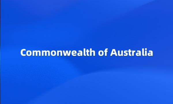 Commonwealth of Australia