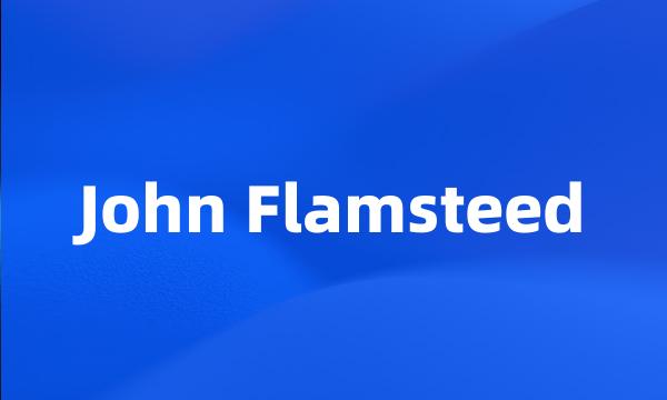 John Flamsteed