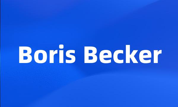 Boris Becker