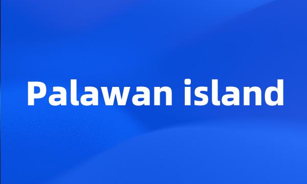 Palawan island