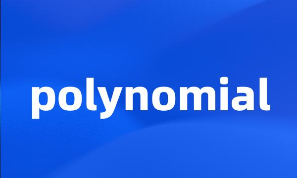 polynomial