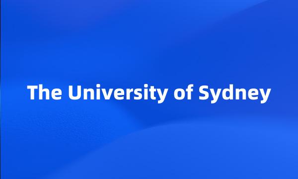 The University of Sydney