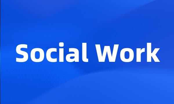 Social Work