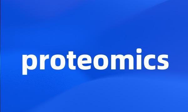 proteomics