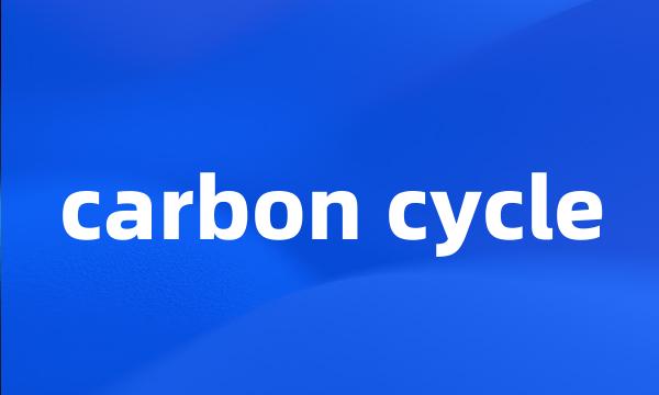 carbon cycle