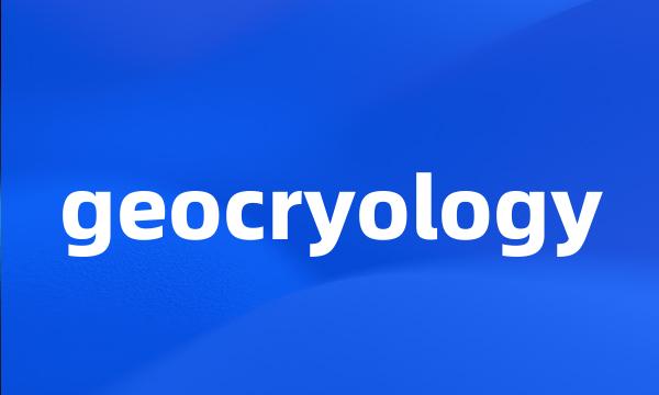 geocryology