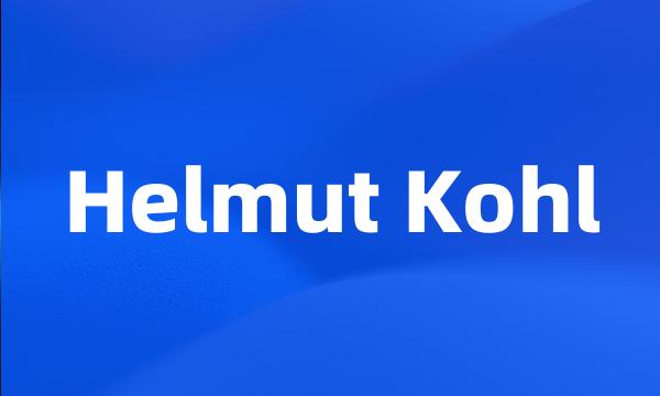 Helmut Kohl