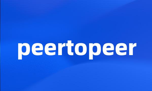 peertopeer