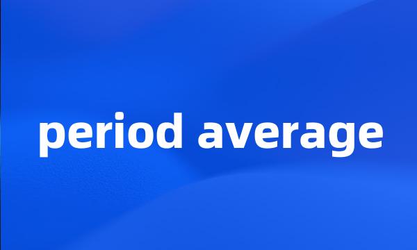 period average