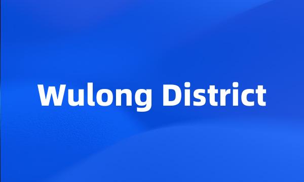 Wulong District