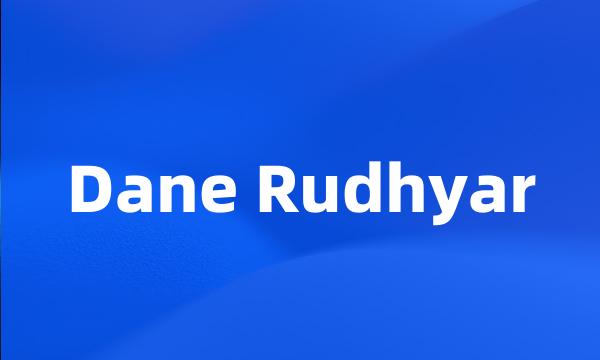 Dane Rudhyar