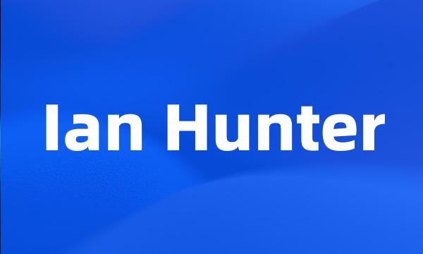 Ian Hunter