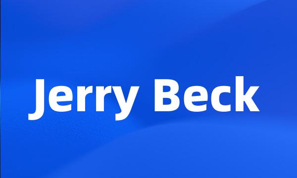 Jerry Beck