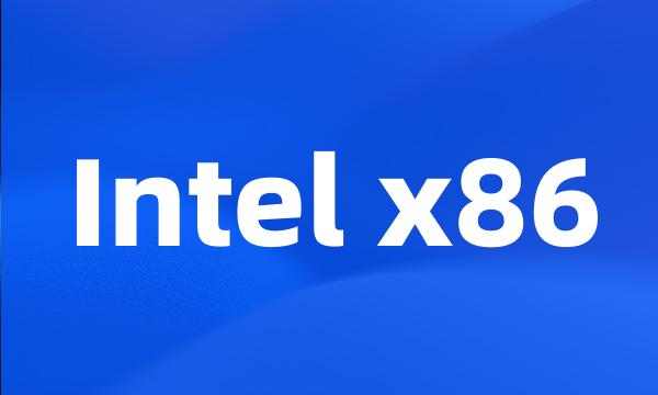 Intel x86