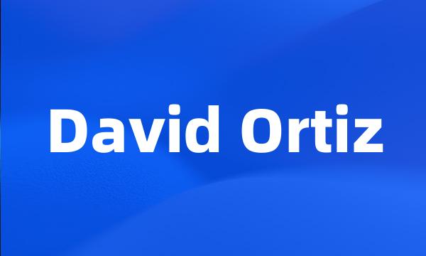 David Ortiz