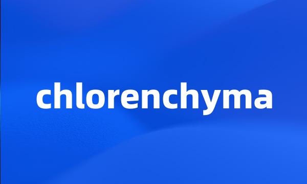 chlorenchyma