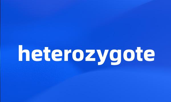 heterozygote