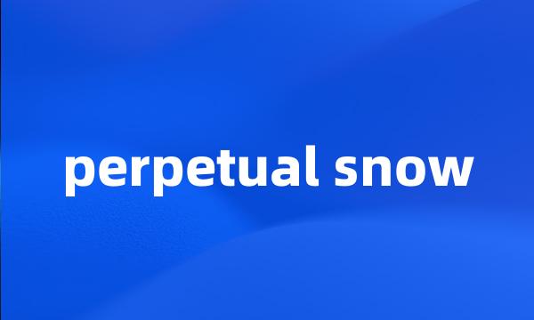 perpetual snow