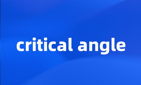 critical angle