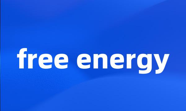 free energy