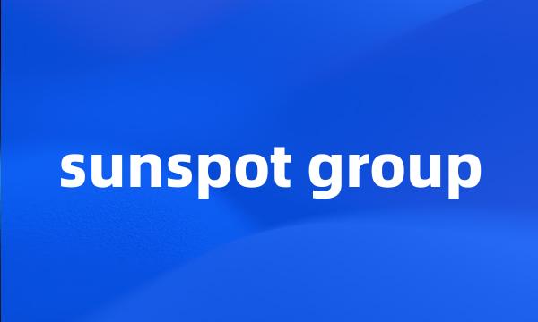 sunspot group