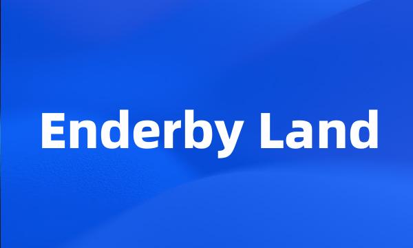 Enderby Land