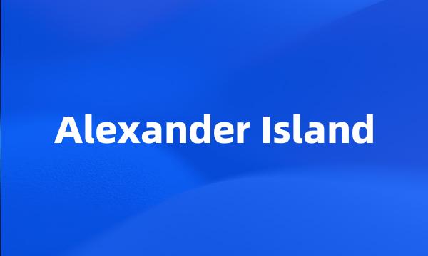 Alexander Island