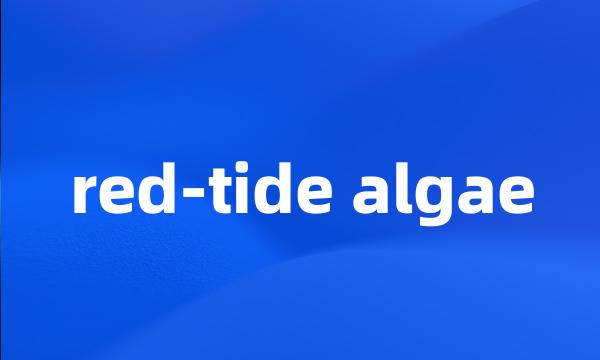 red-tide algae