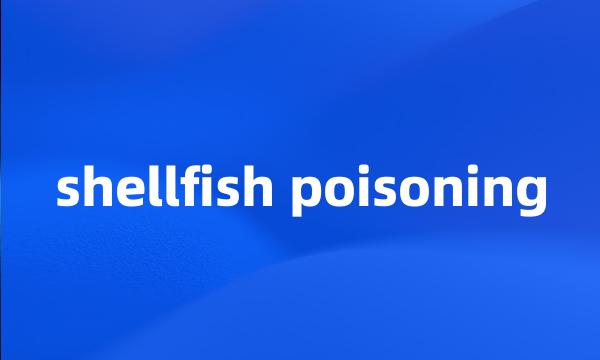 shellfish poisoning