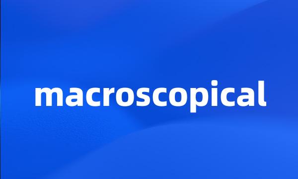 macroscopical