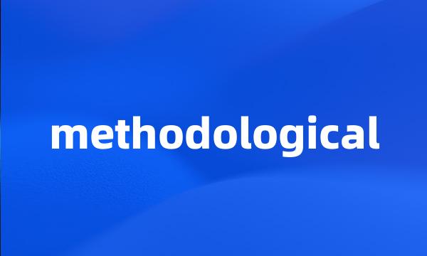 methodological