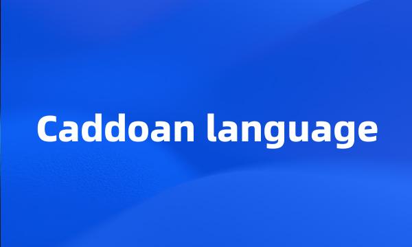 Caddoan language