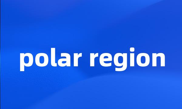 polar region