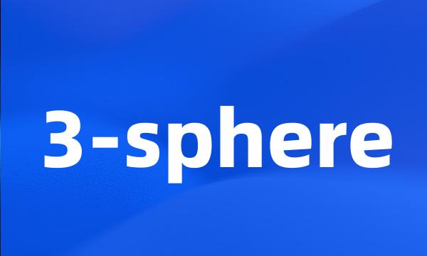 3-sphere