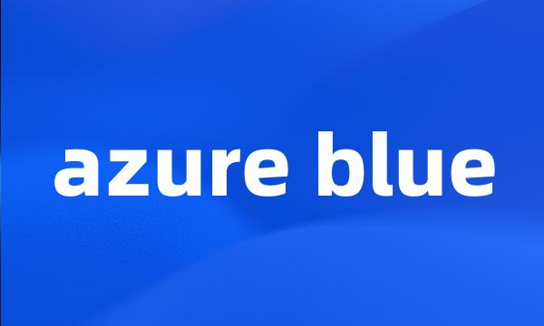 azure blue