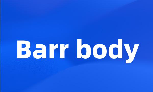 Barr body