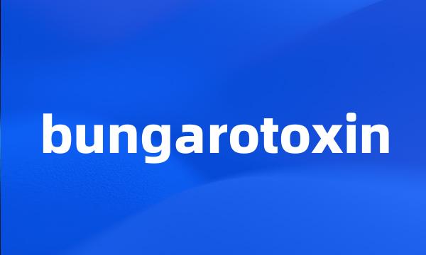 bungarotoxin