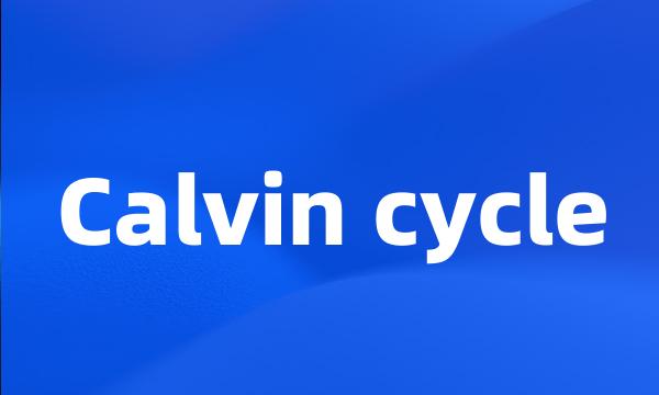 Calvin cycle