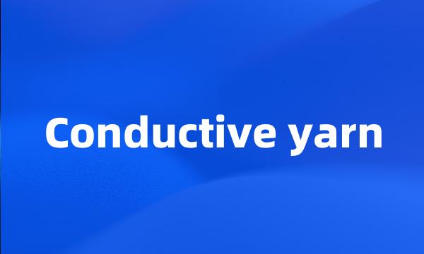 Conductive yarn