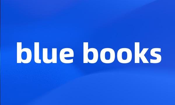 blue books