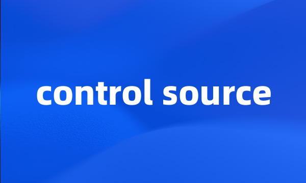 control source