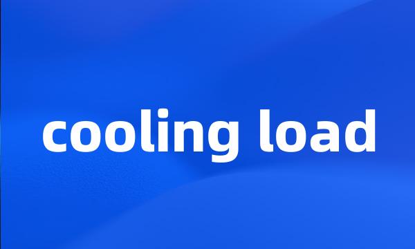 cooling load