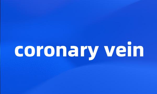 coronary vein