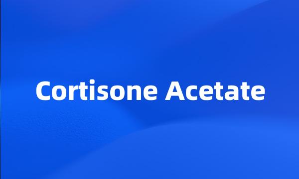 Cortisone Acetate